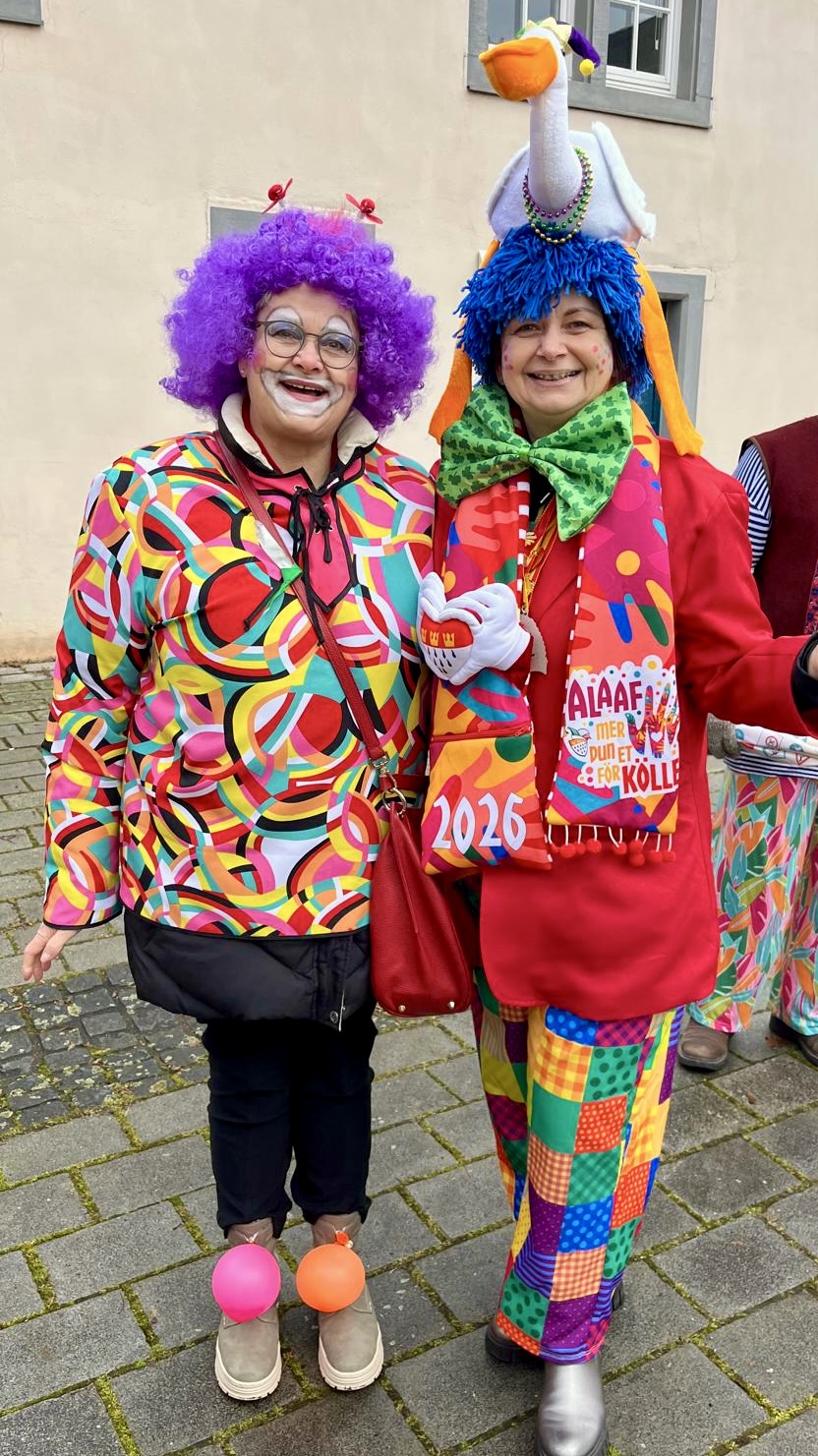 Clowns der Grundschule am Dom - Claes und Heiderich - Rosenmontag 2026 (c) Heiderich / Erasme Clowns der Grundschule am Dom - Claes und Heiderich - Rosenmontag 2026
